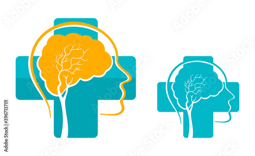 Neurosurgery icon - medical specialty for prevention, diagnosis, surgical treatment, and rehabilitation of disorders of nervous system
