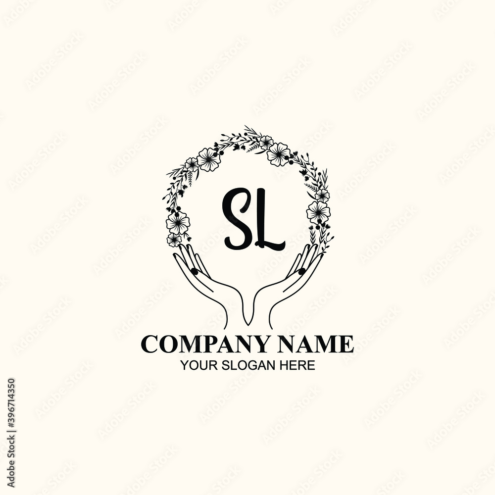 Initial SL Handwriting, Wedding Monogram Logo Design, Modern Minimalistic and Floral templates for Invitation cards Initial SL Handwriting, Wedding Monogram Logo Design, Modern Minimalistic and Floral templates for Invitation cards