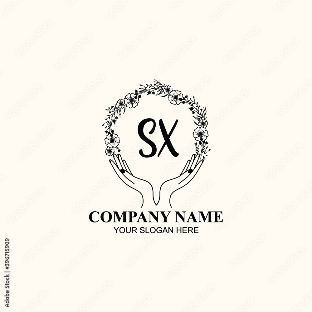 Initial SX Handwriting, Wedding Monogram Logo Design, Modern Minimalistic and Floral templates for Invitation cards Initial SX Handwriting, Wedding Monogram Logo Design, Modern Minimalistic and Floral templates for Invitation cards