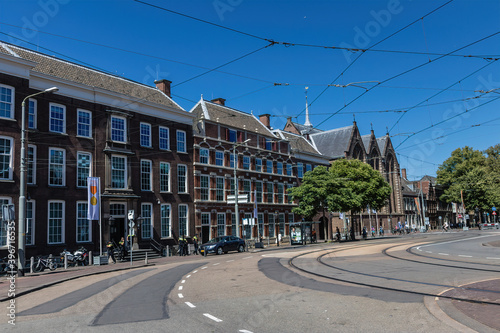 The intersection of Parkstraat and Lange Voorhout, The Hague, The Netherlands