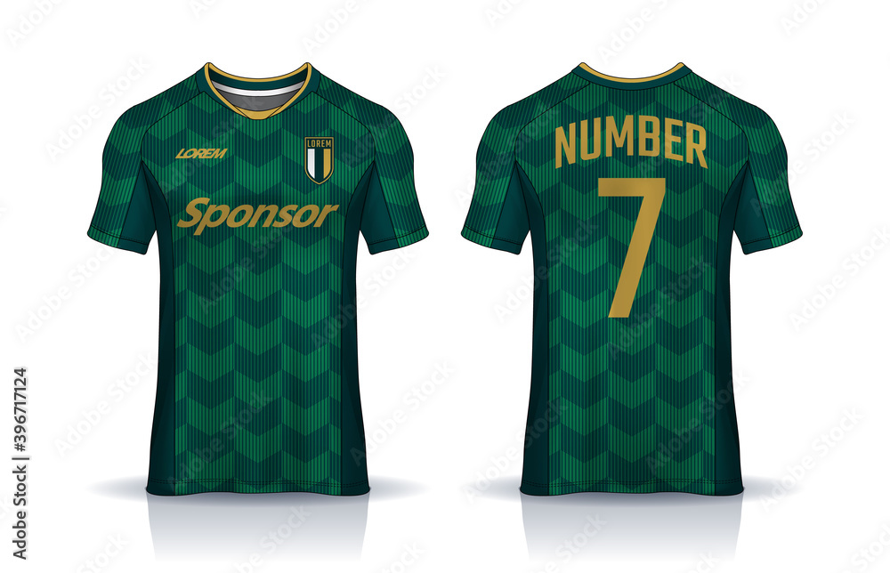 t-shirt sport design template, Soccer jersey mockup for football club. uniform front and back view. t-shirt sport design template, Soccer jersey mockup for football club. uniform front and back view.