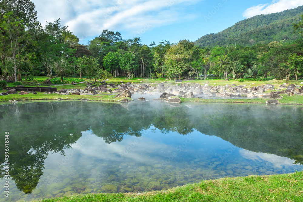 Hot spring, Chae Son National Park, Thailand