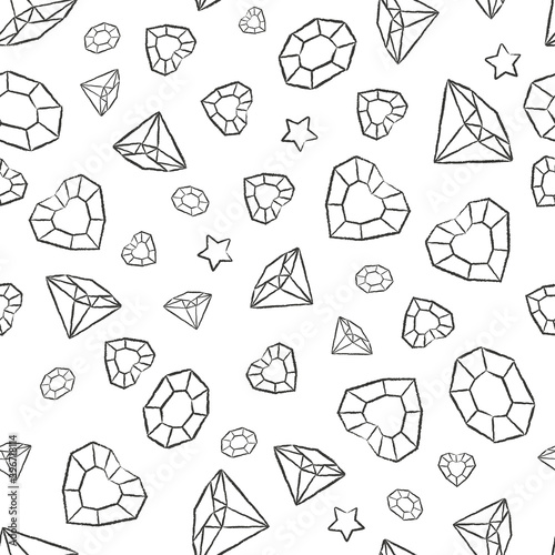 Art. Coloring pages pattern with stones. Digital illustration. Fashion print in modern style.