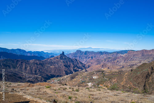 Mountain view over the clouds, Canaries, Spain