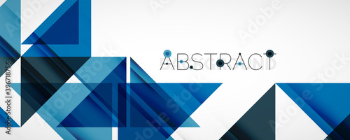 Set of vector triangle geometric backgrounds. Vector illustration for covers, banners, flyers and posters and other designs