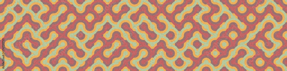 Fototapeta premium Abstract Geometric Pattern generative computational art illustration
