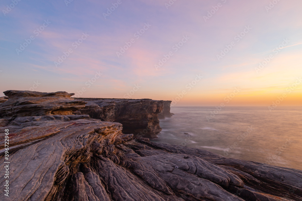 Sunrise view along Cape Solander, Sydney, Australia.