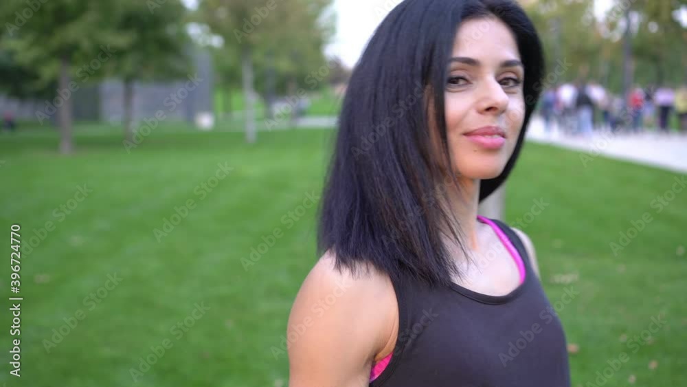 Portrait of a beautiful sportive active woman outdoors Portrait of a beautiful sportive active woman outdoors