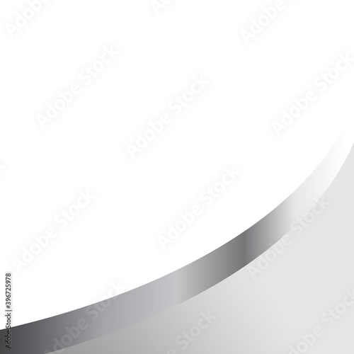 Elegant metal background, white and gray background.