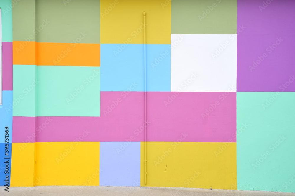벽, 학교, 컬러, 색감, 색상