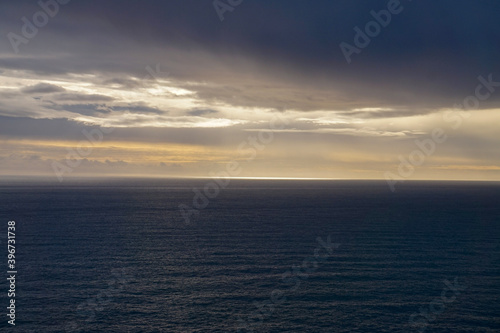 Multilayered clouds over the ocean, looking from Dyrholaey in Iceland © Anthony Hargreaves