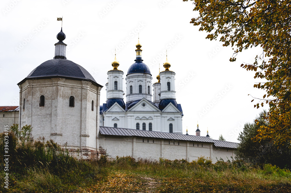 Svensky monastery located in the village of Suponevo, Bryansk region. Orthodox monastery in Russia
