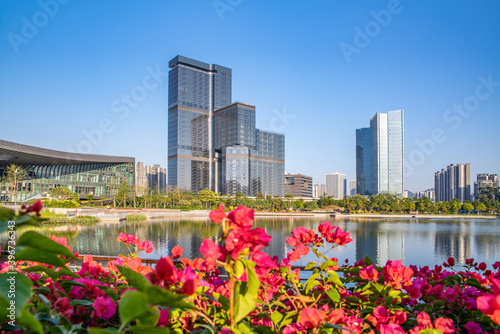 Scenery of Phoenix Lake Park, Nansha, Guangzhou, China © WR.LILI
