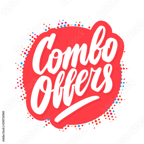 Combo offers. Vector banner.