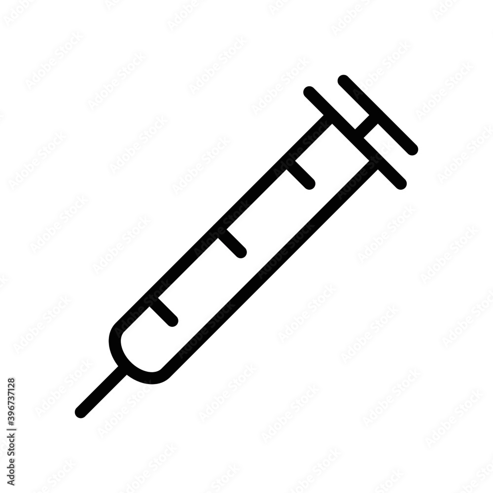 Vaccination linear icon. Syringe with vial. Prevention of the common cold. Immunization shot. Medicine and pharmacy. Thin line illustration. Contour symbol. Vector drawing of isolated lines. Editable Vaccination linear icon. Syringe with vial. Prevention of the common cold. Immunization shot. Medicine and pharmacy. Thin line illustration. Contour symbol. Vector drawing of isolated lines. Editable