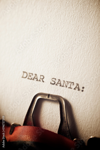 Dear Santa concept