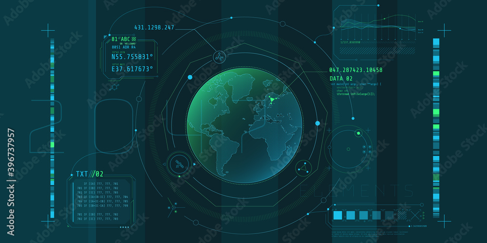 Design of the virtual interface of the planetary protection program.