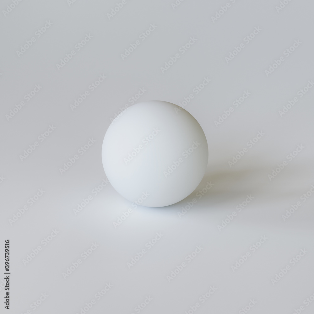 3d illustration of white sphere 3d illustration of white sphere