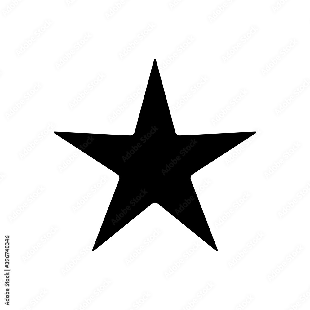 Star - icon.Vector illustration isolated. Star - icon.Vector illustration isolated.