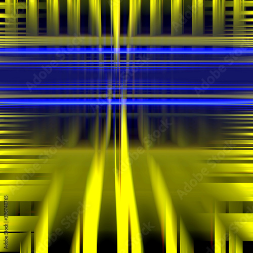 Fototapeta Naklejka Na Ścianę i Meble -  Yellow green blue futuristic abstract background with lines