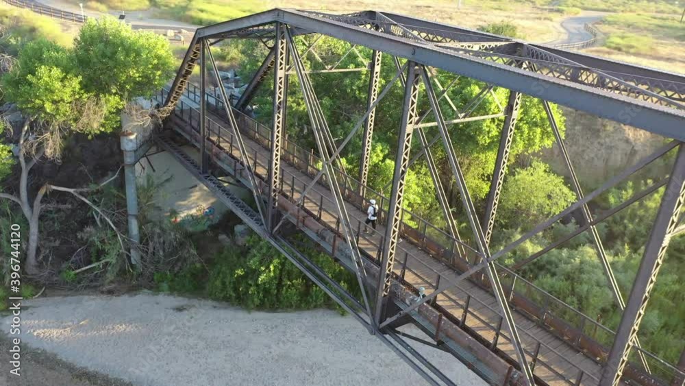 Iron Horse Trailhead Bridge in Valencia, CA
