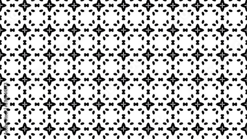 Wallpaper Mural 4K Abstract geometric pattern with an alpha channel.  Black and white kaleidoscopic  motion design. Torontodigital.ca