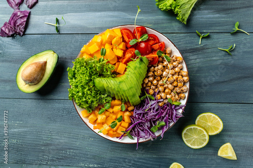 Fotografi Healthy vegetarian food concept