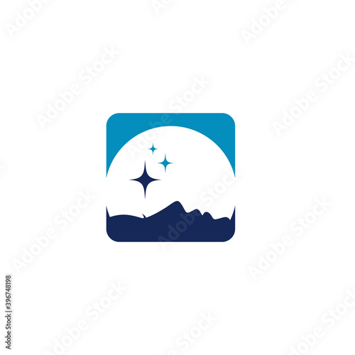 sleep therapy vector logo illustration