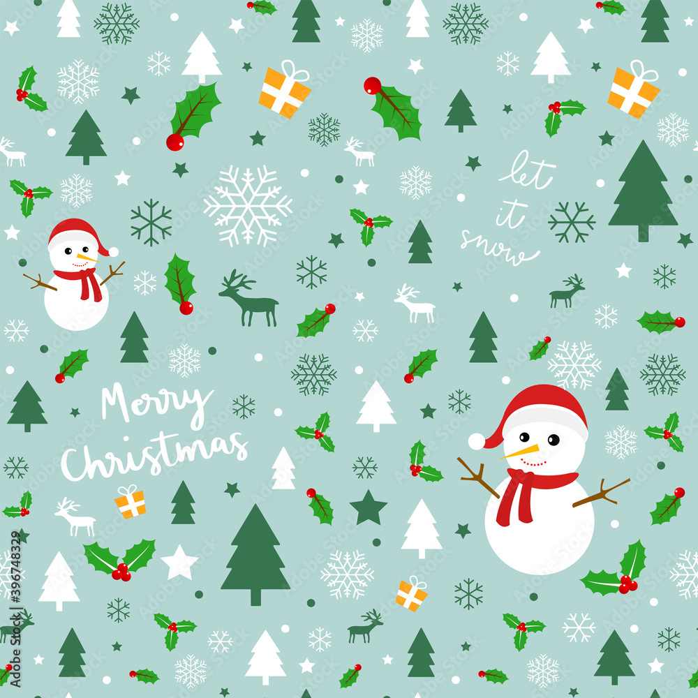 Christmas seamless pattern background Christmas seamless pattern background