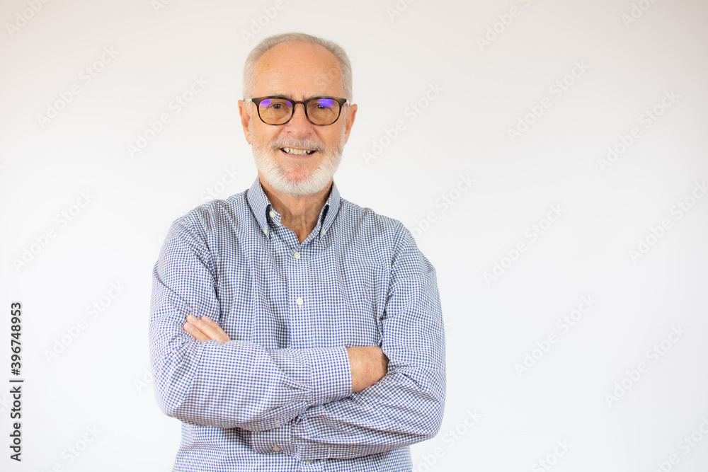 happy cheerful man in stylish shirt with arm crossed rejoicing at his retirement. health, beauty concept. free time, spare time. happy cheerful man in stylish shirt with arm crossed rejoicing at his retirement. health, beauty concept. free time, spare time.