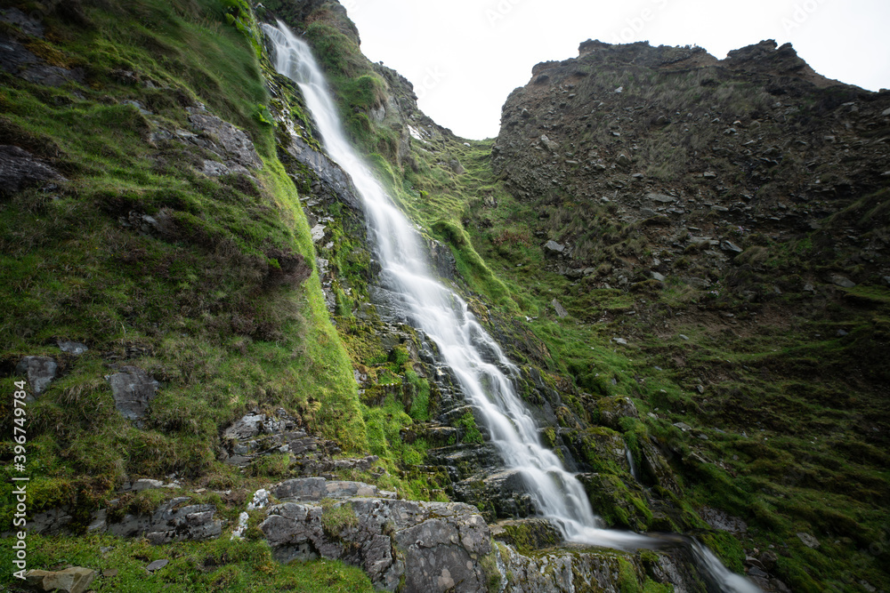 A waterfall on Achill Island, County Mayo, Rep. of Ireland. A waterfall on Achill Island, County Mayo, Rep. of Ireland.