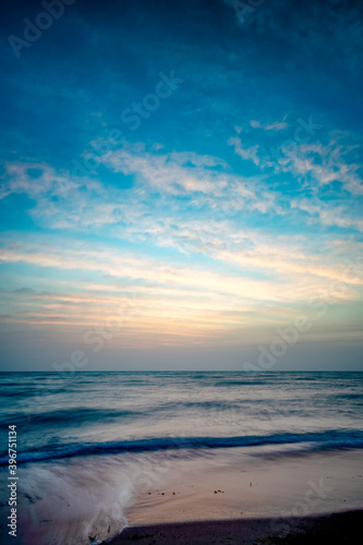 Cloudy sunrise at Al Ghariya, Qatar. © Caramel