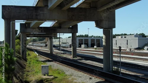 Marta train depot and infrastructure  in Atlanta Georgia area