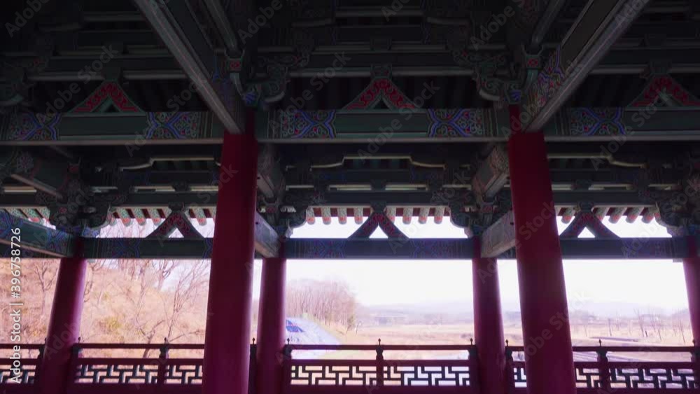 Korea famous tourist destination, ancient architecture, Woljeonggyo Bridge in Gyeongju 4k Korea famous tourist destination, ancient architecture, Woljeonggyo Bridge in Gyeongju 4k
