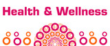 Health And Wellness Pink Orange Circular Rings Bottom 