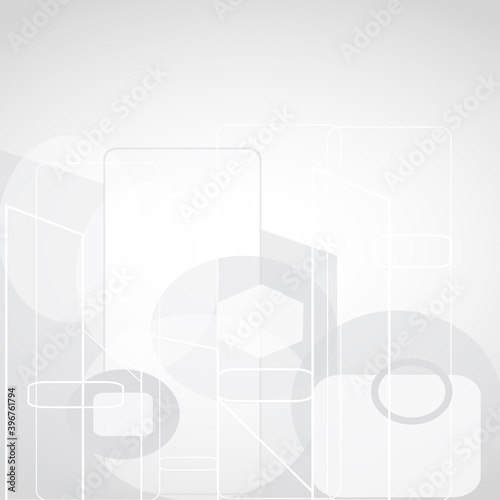 Gray abstract background with copy space. Modern smooth background. Design template for cover. Pattern concept for brochure and space for white text. Smooth vector background