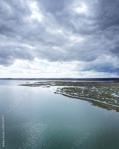 estuary in the essex countryside of england
