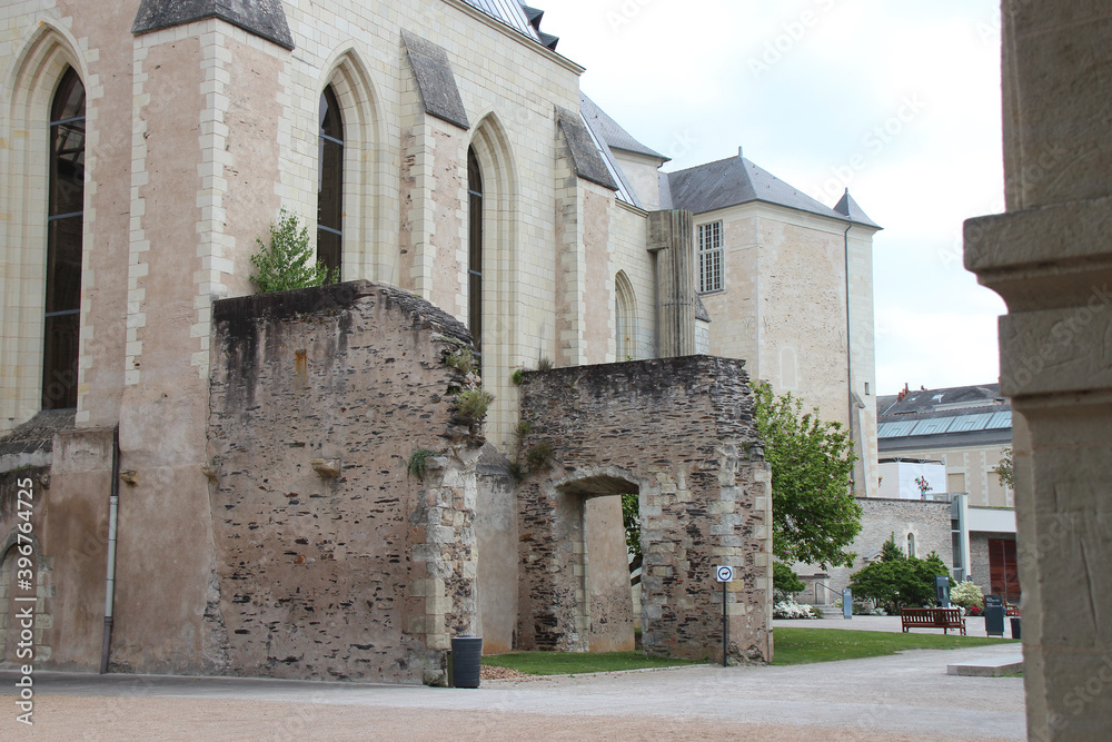 abbey church of the former toussaint abbey in angers (france)