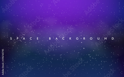 Light Purple, Pink vector layout with cosmic stars. Space stars on blurred abstract background with gradient.
