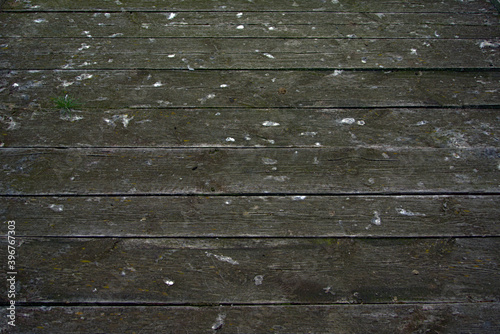 Obraz na płótnie An old and worn wooden walkway surface w salonie
