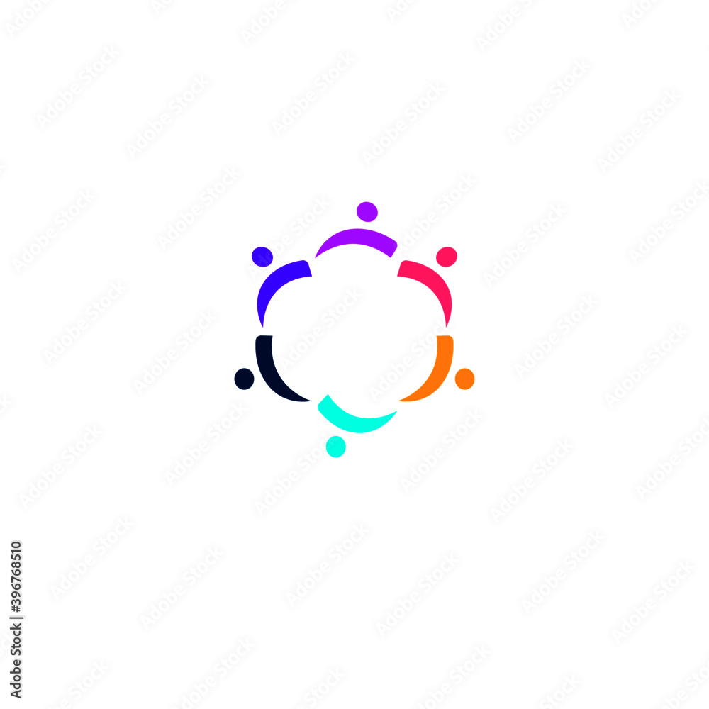 People together sign, symbol, art, logo design isolated on white People together sign, symbol, art, logo design isolated on white