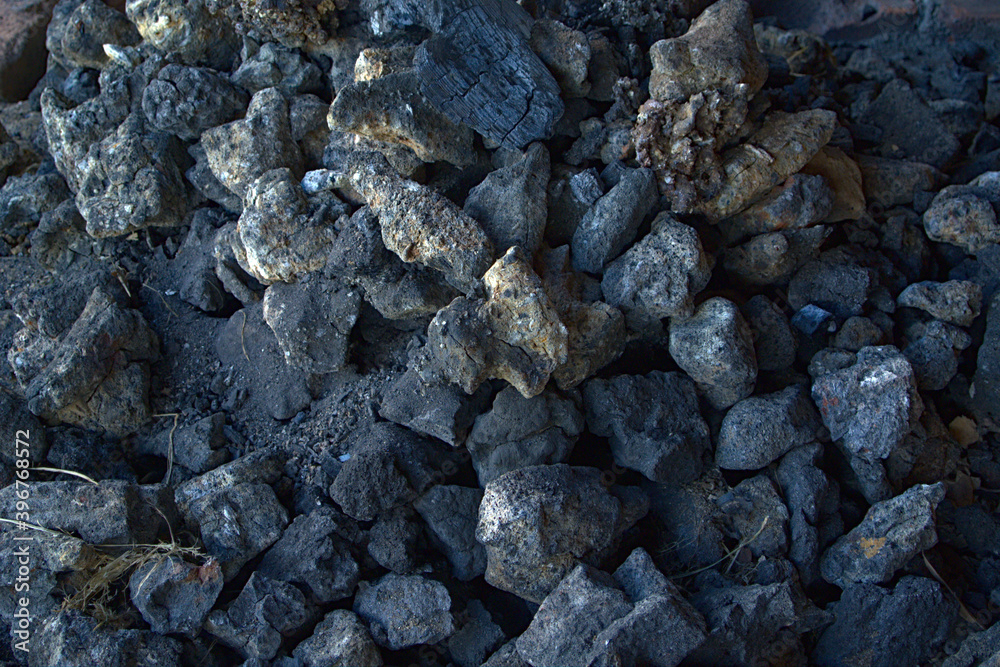 A background of coal like rocks