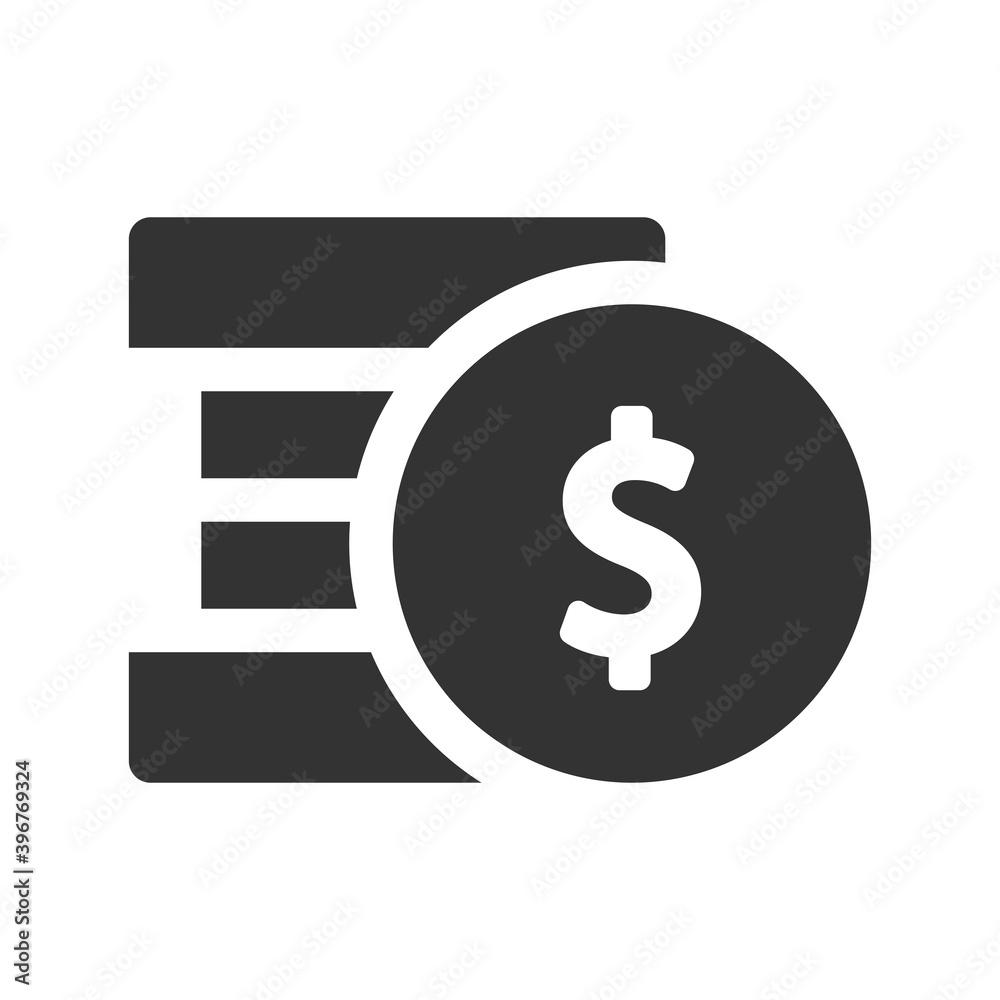 coin icon vector illustration. coin icon glyph design. coin icon vector illustration. coin icon glyph design.