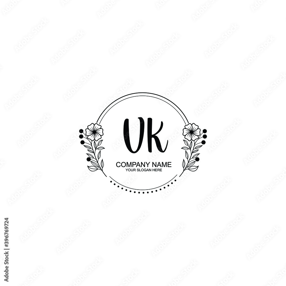 Initial VK Handwriting, Wedding Monogram Logo Design, Modern Minimalistic and Floral templates for Invitation cards Initial VK Handwriting, Wedding Monogram Logo Design, Modern Minimalistic and Floral templates for Invitation cards
