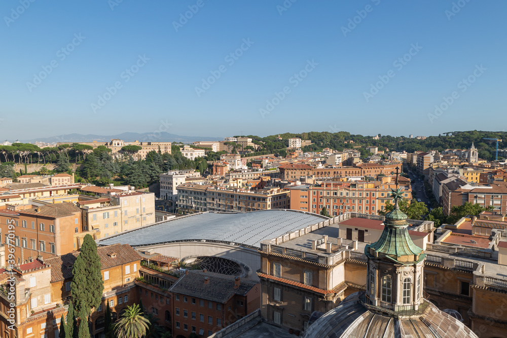 Rome and Vatican city Skyline
