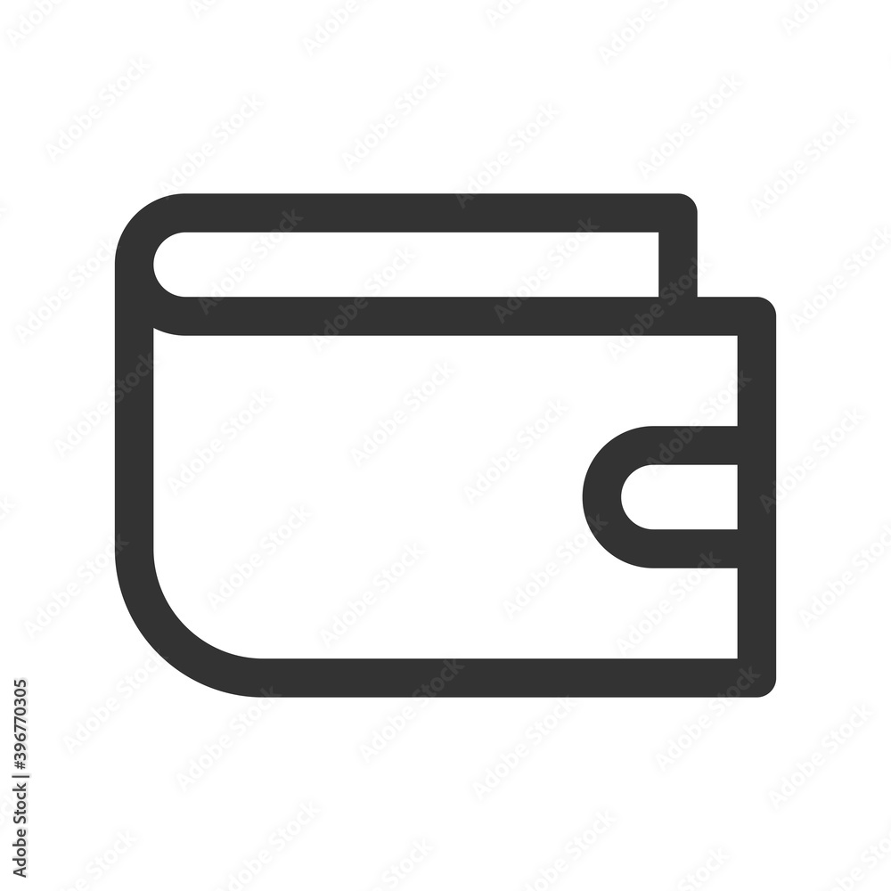 wallet icon vector illustration. wallet icon outline design. wallet icon vector illustration. wallet icon outline design.