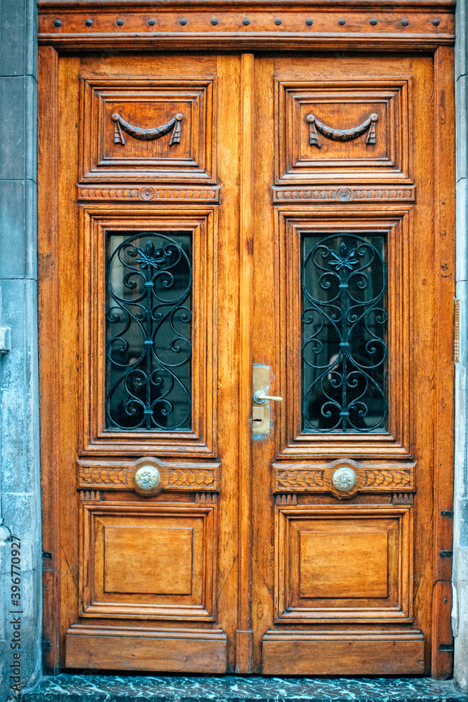 Old wooden door in Buenos Aires