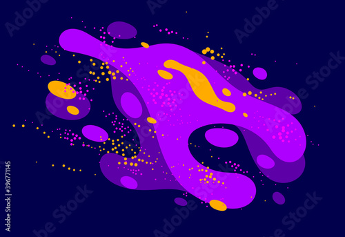 Abstract colorful lava fluids vector illustration, bubble gradients shapes in motion, artistic background graphic element, dynamic modern art liquid forms flowing.