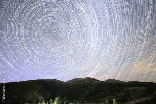 Castilla y León, León, Valmartino. Noche en el macizo de Peñacorada. 