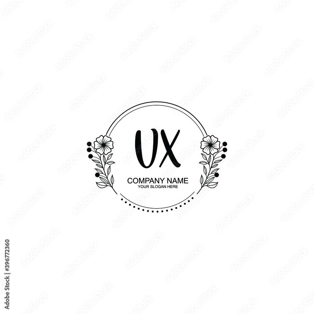 Initial VX Handwriting, Wedding Monogram Logo Design, Modern Minimalistic and Floral templates for Invitation cards Initial VX Handwriting, Wedding Monogram Logo Design, Modern Minimalistic and Floral templates for Invitation cards